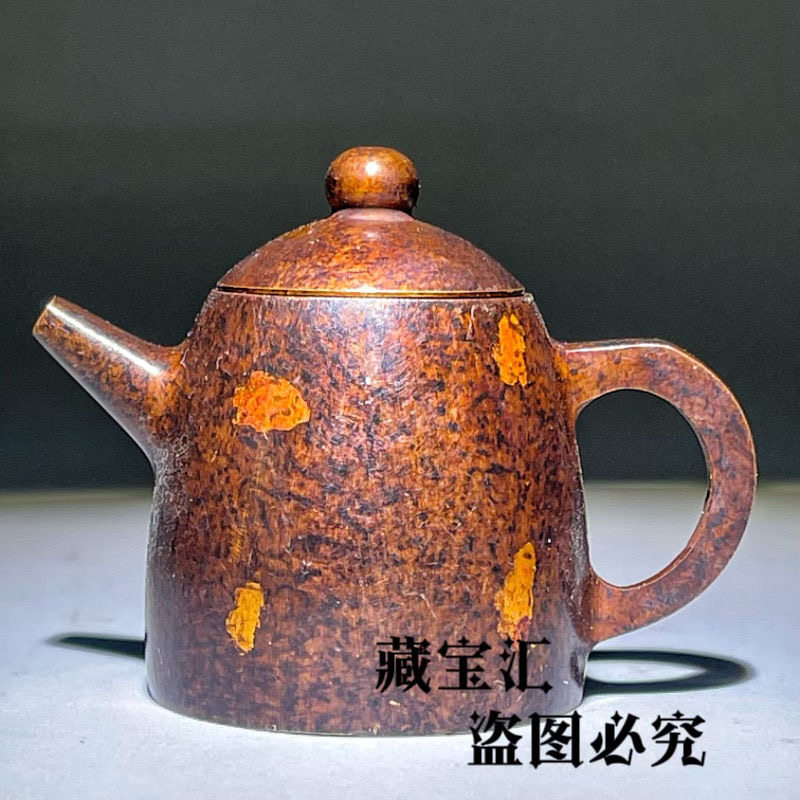 Small Vintage Collectible Items - アンティーク古物ミニ純銅金点ティーポットティーペット小さな装飾品ヴィンテージ真鍮製コレクタブル像