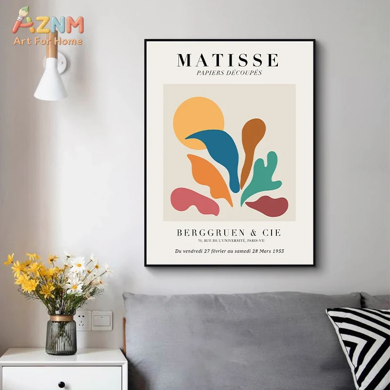 Vintage Collectible Posters - AZNM キャンバス絵画ヴィンテージアンリ・マティス有名画家アートワークコレクションポスターとプリント壁アートリビングルームの装飾壁
