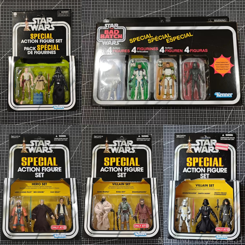 Vintage Collection Star Wars - ハスブロ スターウォーズ スペシャルアクションフィギュアセット 3.75 インチ限定版コレクタブルモデルデスクトップおもちゃオーナメントコレクションギフト