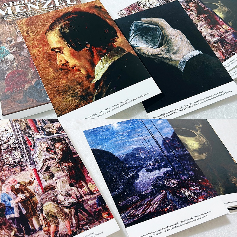 アドルフ・フォン・メンゼル油絵ポストカード30枚セット -  - Collectible Vintage Greeting Cards のレビューと価格