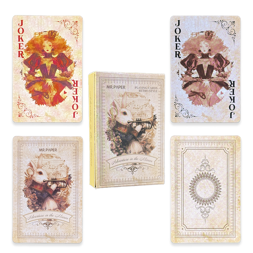 55枚入り 不思議の国のアリス トランプ 高級レトロスタイル - Vintage Collectible Board Games のレビューと価格