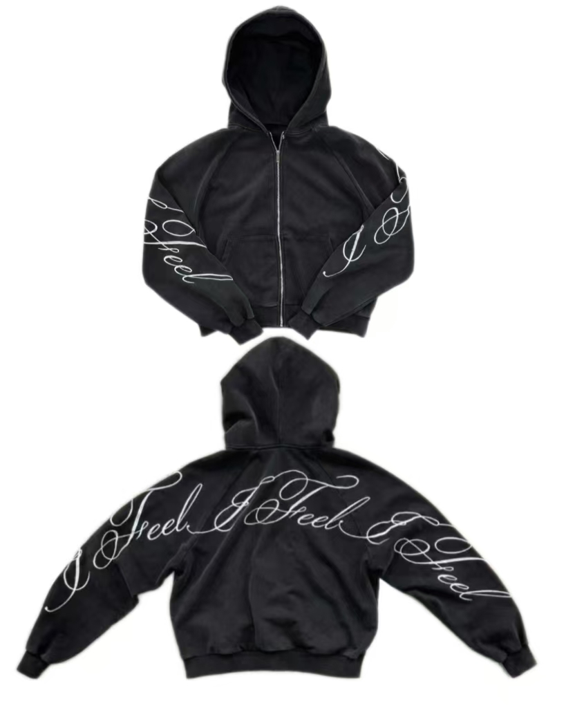 Y2K 原宿ゴシックレタープリントレトロファッション男性と女 - Vintage Zip Hoodie のレビューと価格