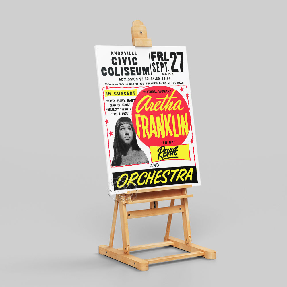 ヴィンテージ音楽会場プリントポスター、アメリカシンガーアレサ - Vintage Collectible Posters のレビューと価格