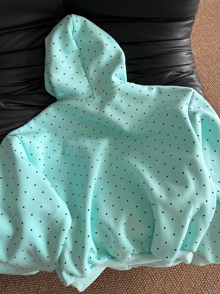 Y2k 新春ファッションアメリカンスタイルポルカドットスター - Vintage Zip Hoodie のレビューと価格