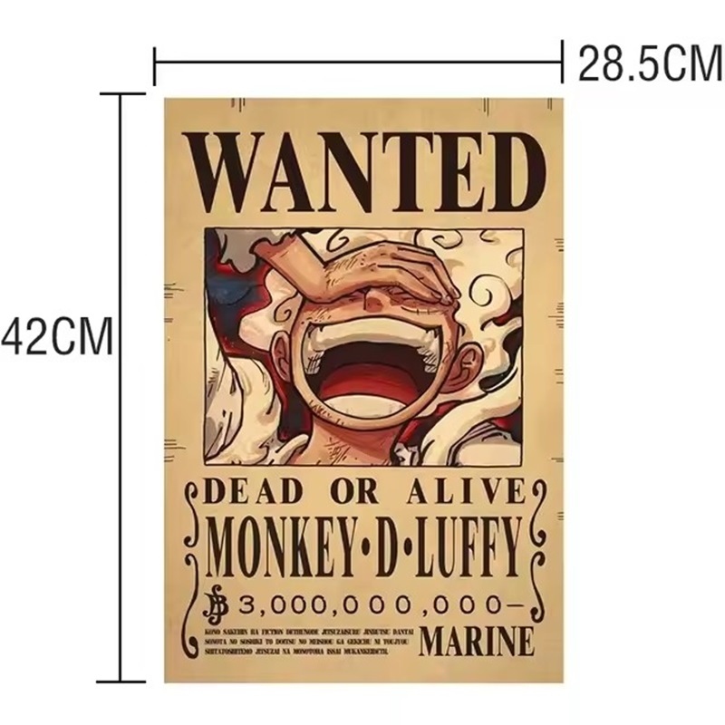 アニメワンピース賞金首募集ポスタールフィギア5ニカエースキッ - Vintage Collectible Posters のレビューと価格