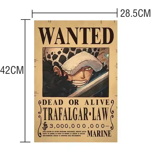 アニメワンピース賞金首募集ポスタールフィギア5ニカエースキッ - Vintage Collectible Posters のレビューと価格