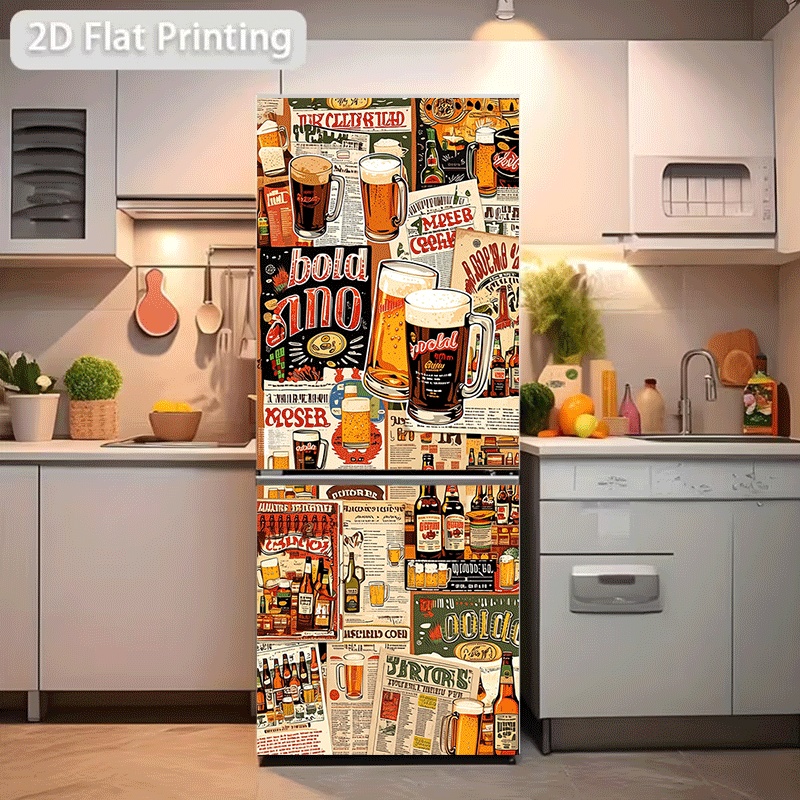 冷蔵庫ステッカー 冷蔵庫食器洗い機ステッカー ヴィンテージビ - Vintage Collectible Posters のレビューと価格