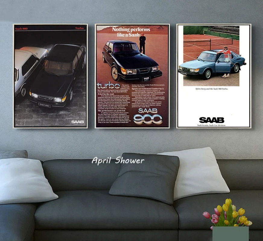 ヴィンテージターボの車のポスター,キャンバスの絵とプリント, - Vintage Collectible Posters のレビューと価格