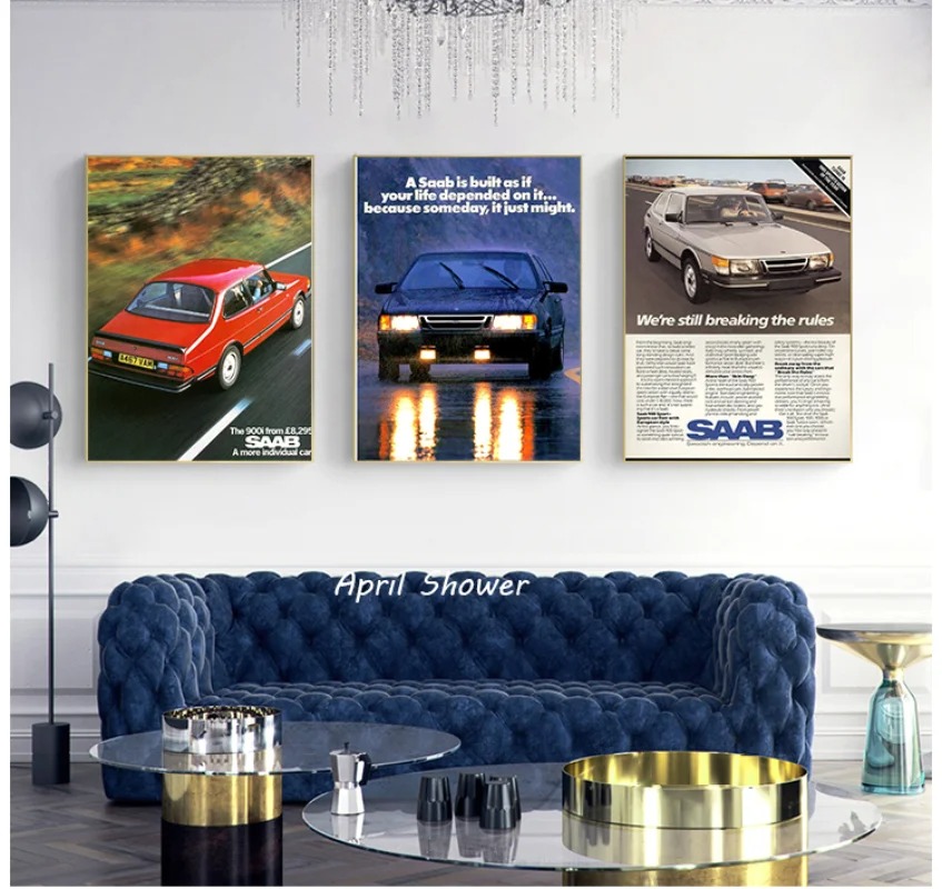 ヴィンテージターボの車のポスター,キャンバスの絵とプリント, - Vintage Collectible Posters のレビューと価格