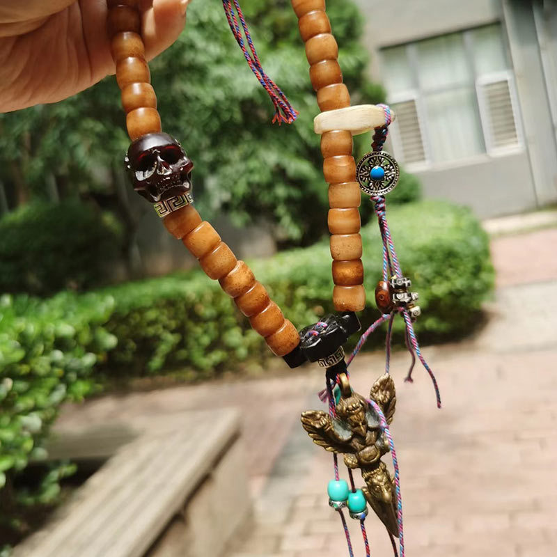 手磨きのヴィンテージキャメルボーンビーズ、レトロアクセサリー - Vintage And Collectible Items のレビューと価格