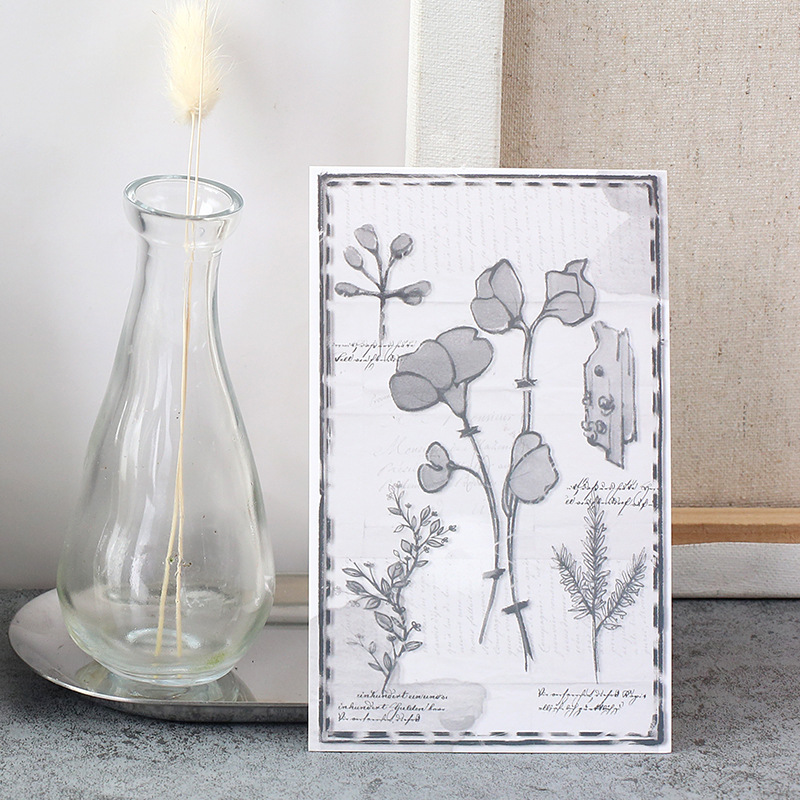 30枚入り渦巻く植物ポストカードセット - ヴィンテージ植物 - Collectible Vintage Greeting Cards のレビューと価格