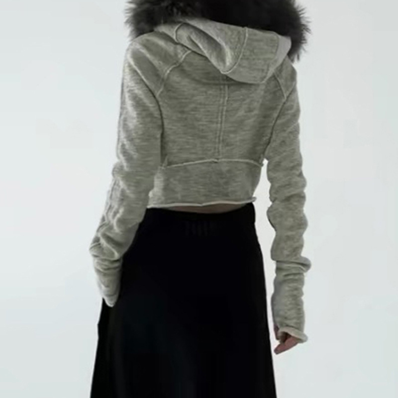 女性用ジッパー付きパーカー,ヴィンテージファッションのスウェ - Vintage Zip Hoodie のレビューと価格