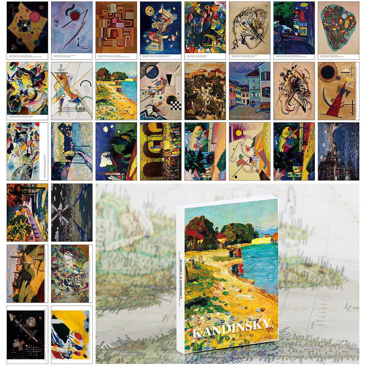 ワシリー・カンディンスキー アートポストカードセット 30枚 - Collectible Vintage Greeting Cards のレビューと価格