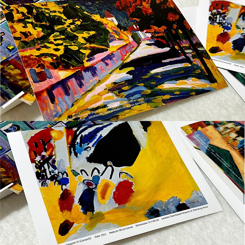 ワシリー・カンディンスキー アートポストカードセット 30枚 - Collectible Vintage Greeting Cards のレビューと価格