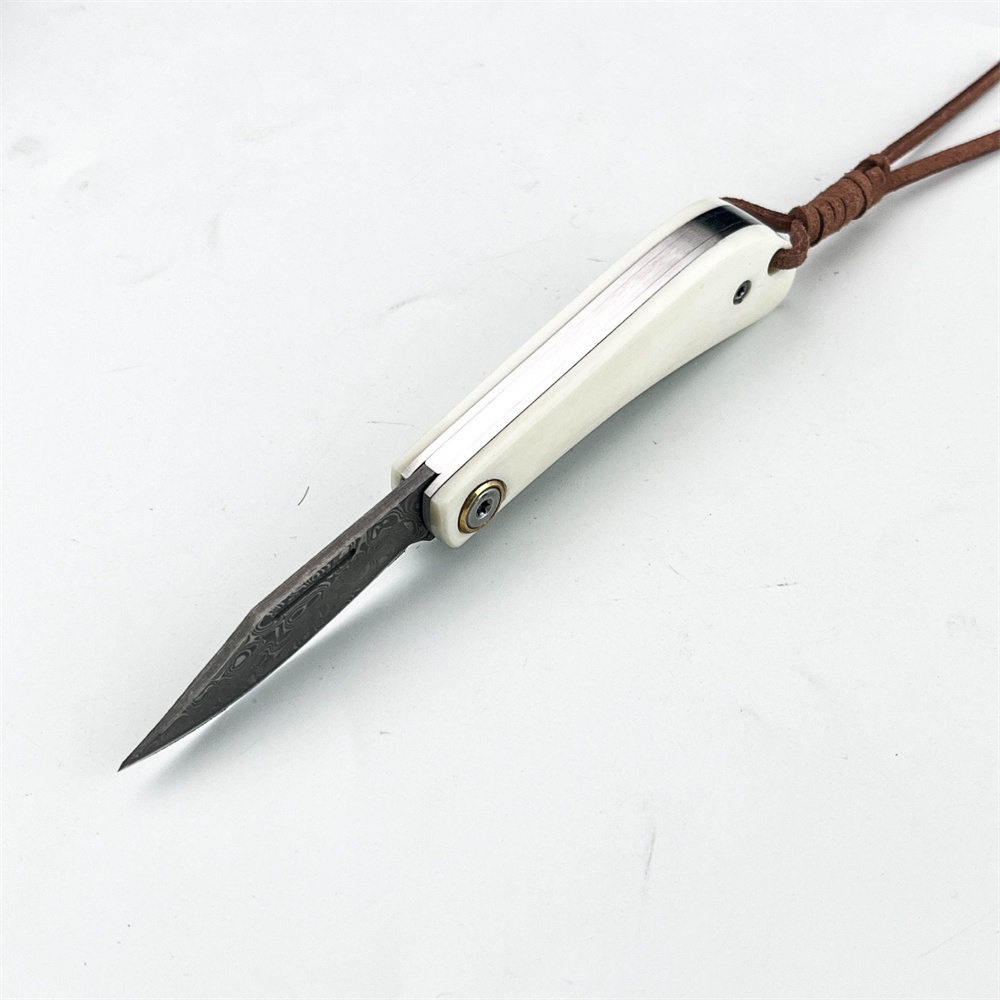 ヴィンテージダマスカス折りたたみ式EDCポケットナイフ、アイ - Vintage Collectible Knives のレビューと価格