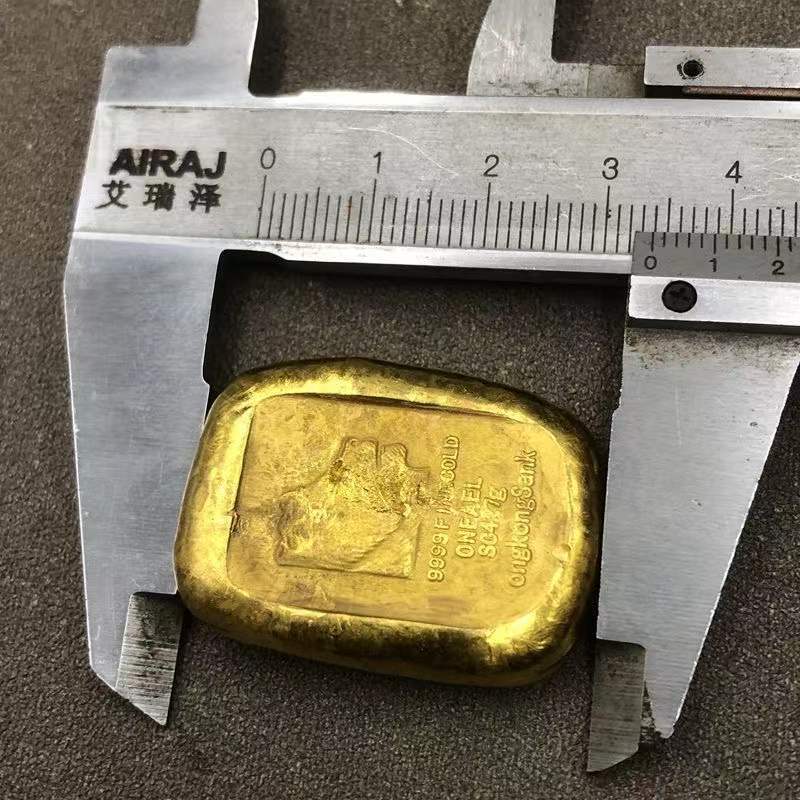 アンティーク銅製の厚金貨、金塊、コイン、小さな金メッキ品、田 - Small Vintage Collectible Items のレビューと価格