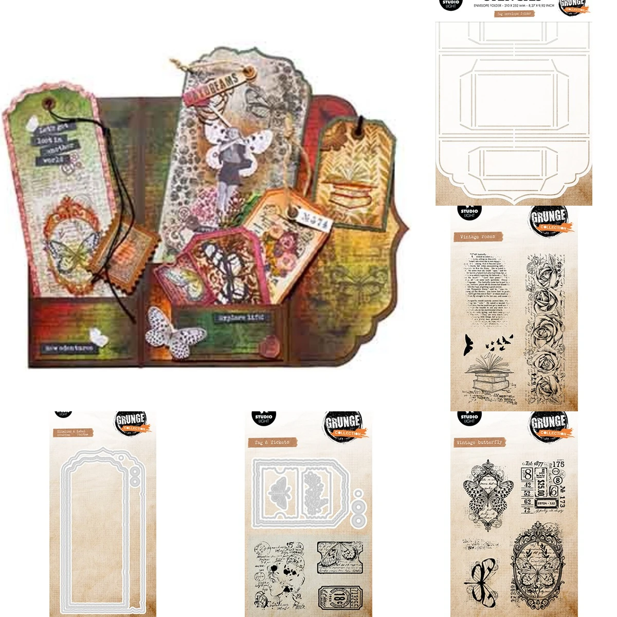 ヴィンテージローズグランジコレクション 2025 新しいダイ - Collectible Vintage Greeting Cards のレビューと価格
